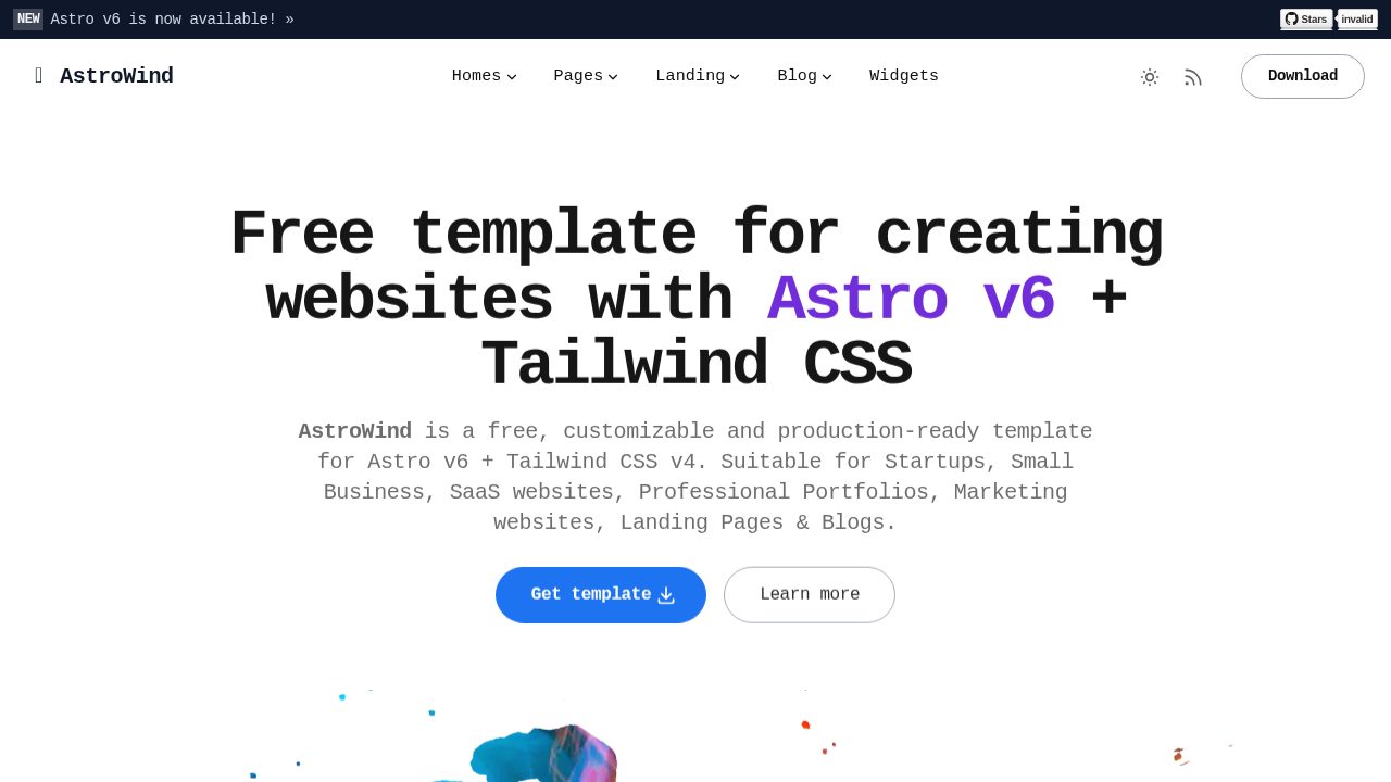 AstroWind Website screenshot